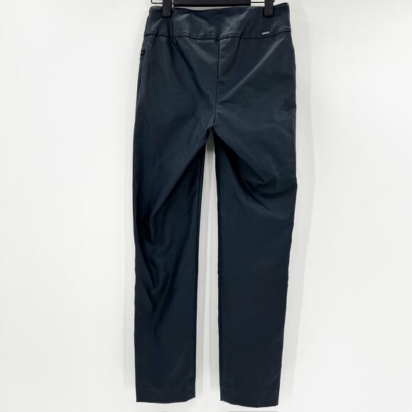 Urban Outfitters Black Faux Leather Flare Pants 2‎ - Picture 3 of 5